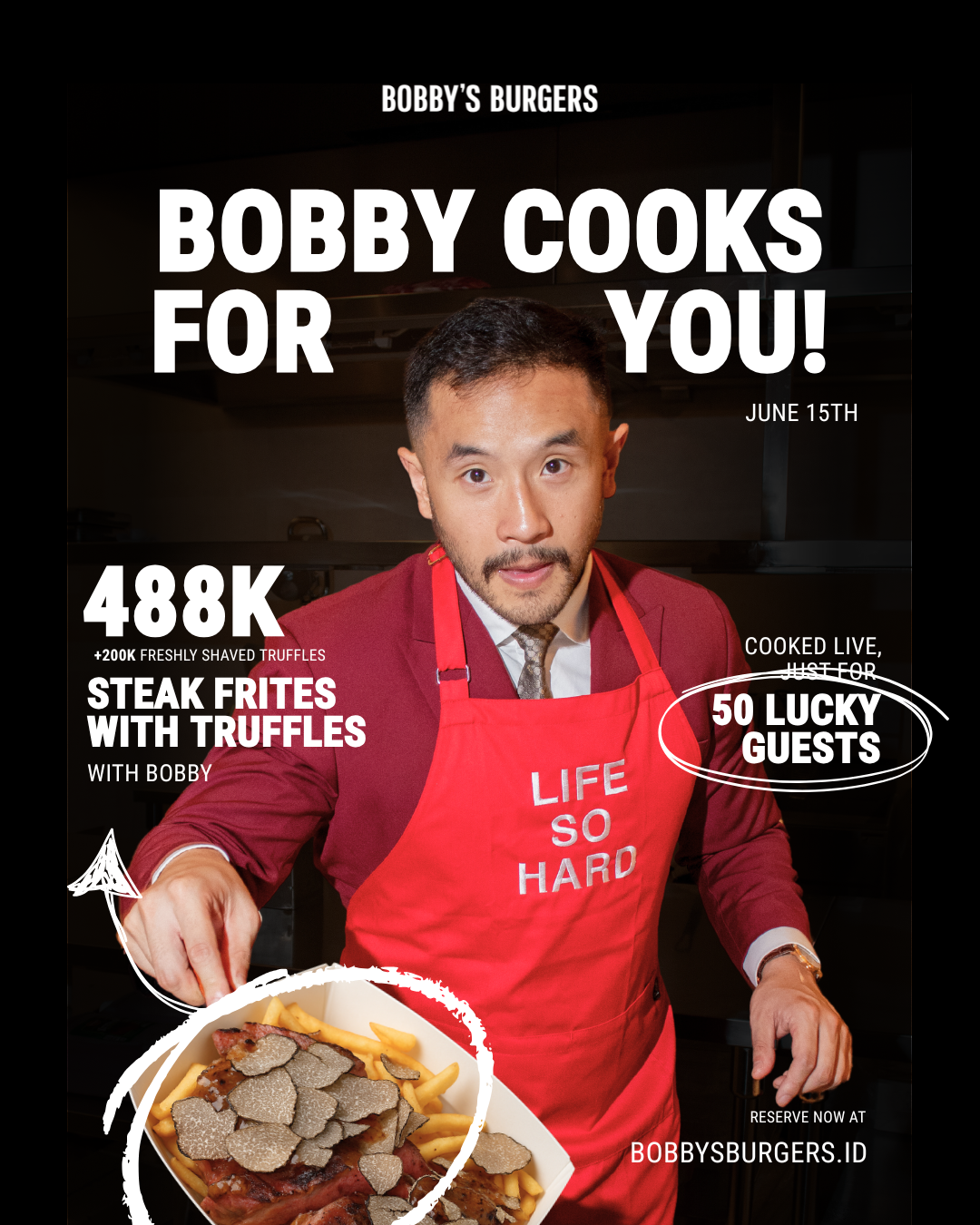 Steak Burger Experience With Bobby - Ticket