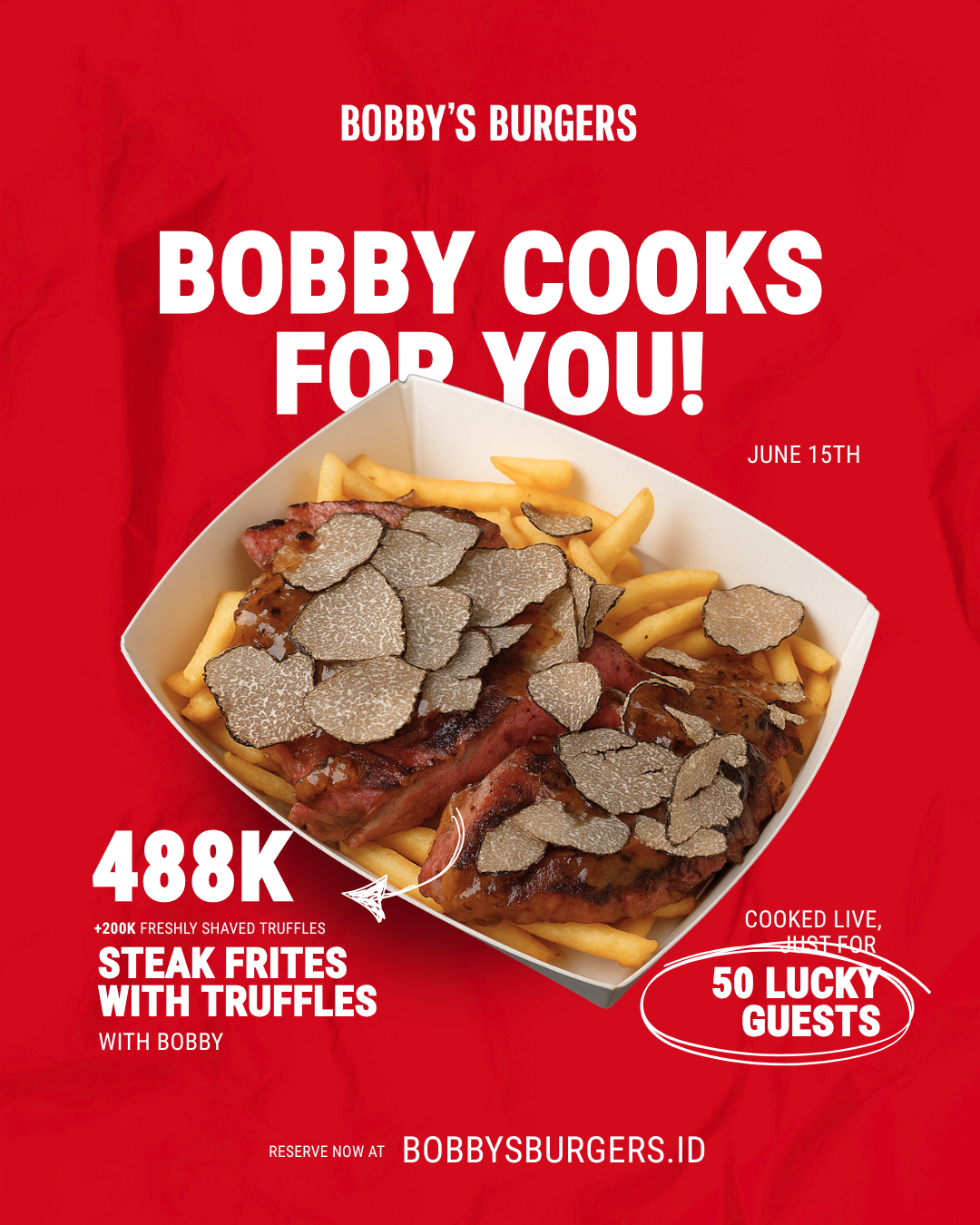 Steak Burger Experience With Bobby - Ticket