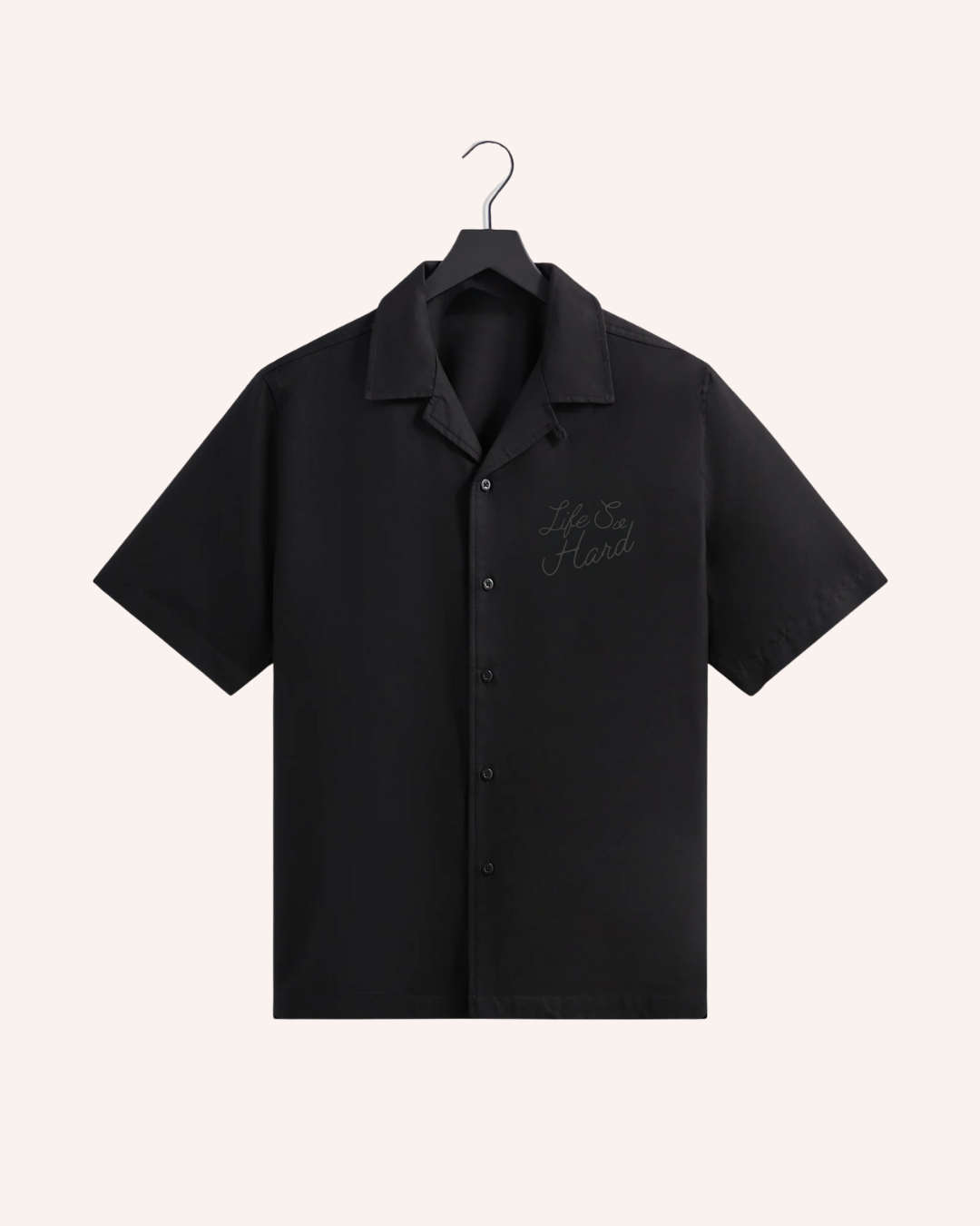 Open Collar Overshirt – “Life So Hard”