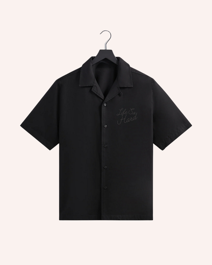 Open Collar Overshirt – “Life So Hard”