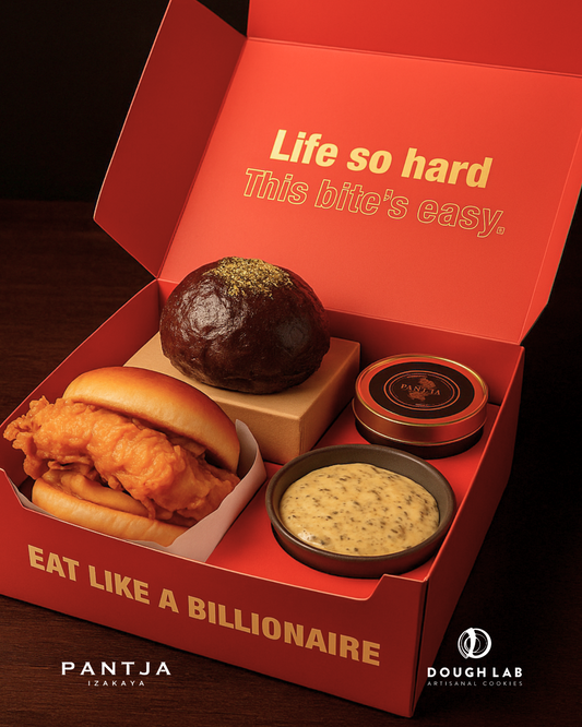 The Billionaire Burger [MAY EDITION] - A collab with PANTJA IZAKAYA and DOUGHLAB